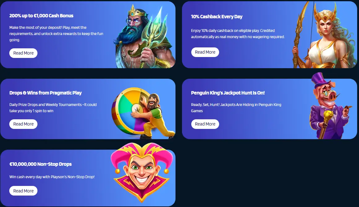 Dynabet kasiino kampaaniad cashback-boonuste, jackpot-kampaaniate ja eripakkumistega